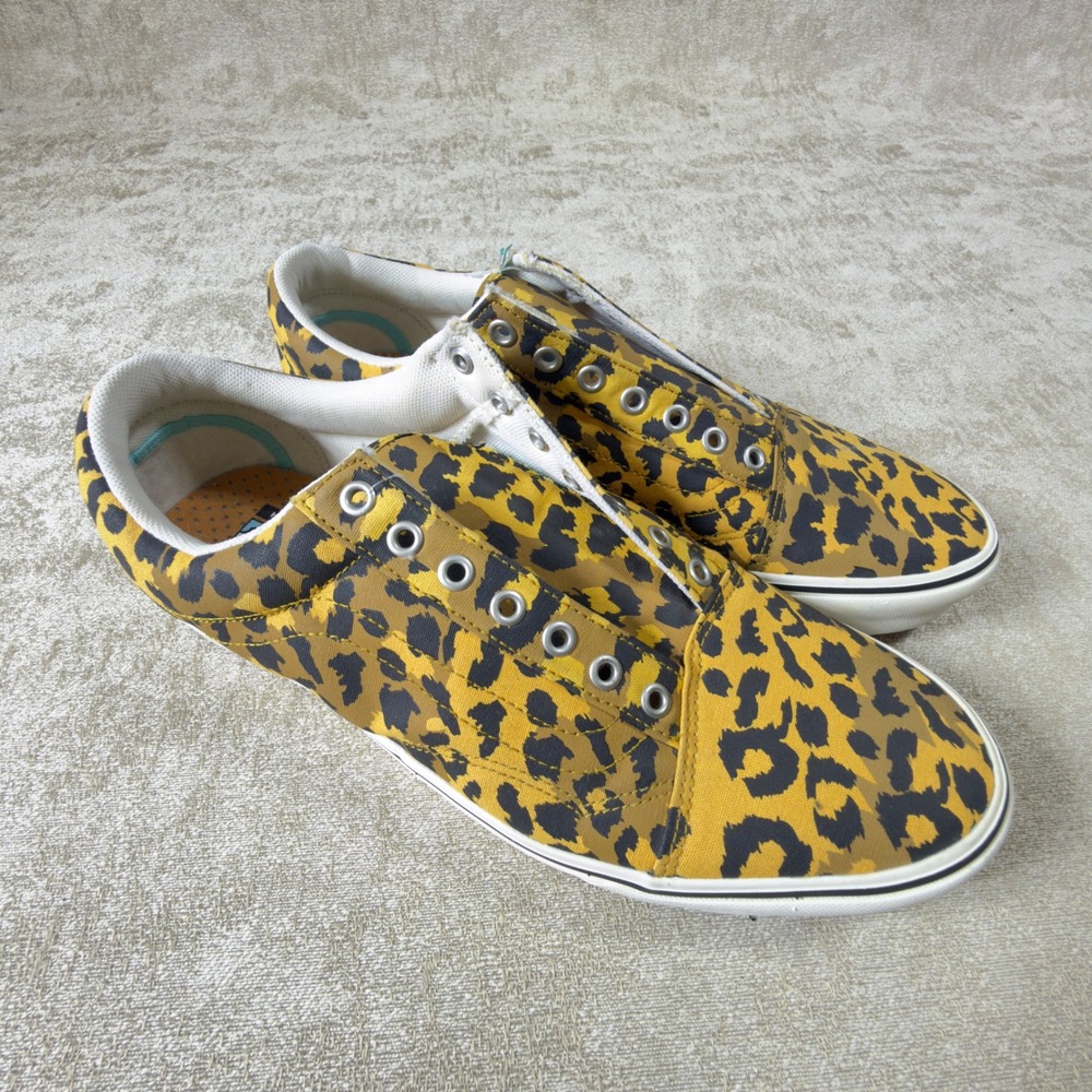 Vans Leopard black yellow men's shoes low new